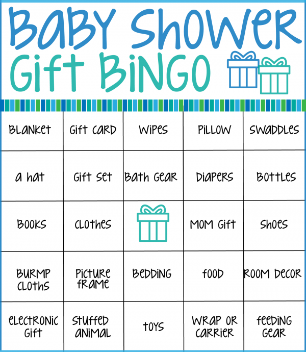 Ideas for baby shower bingo